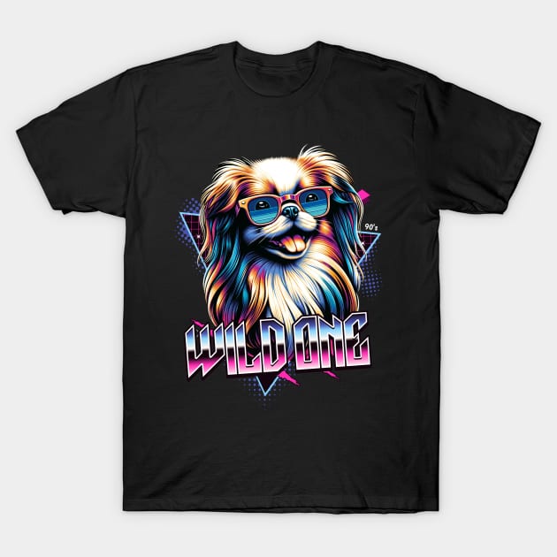 Wild One Japanese Chin Dog T-Shirt by Miami Neon Designs